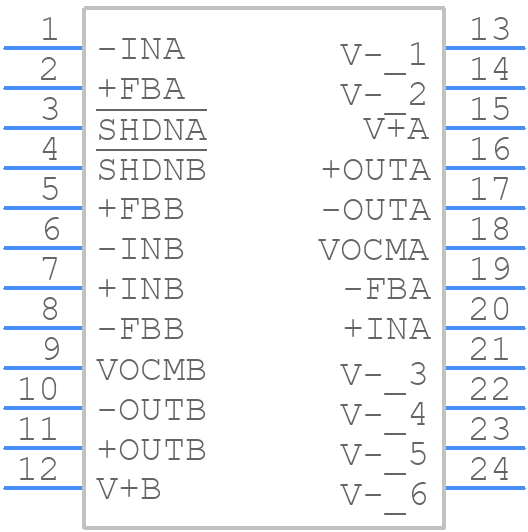 LTC6419IV#PBF - Analog Devices - PCB symbol