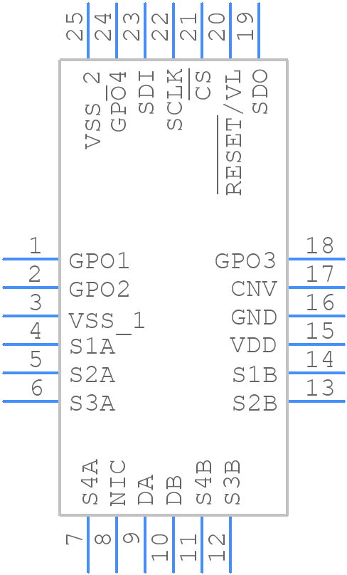 ADGS1209BCPZ - Analog Devices - PCB symbol