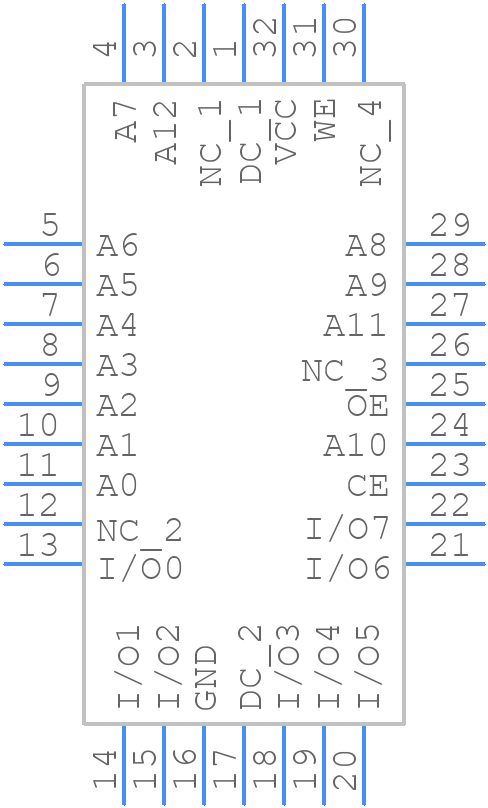 AT28BV64B-20JU - Microchip - PCB symbol