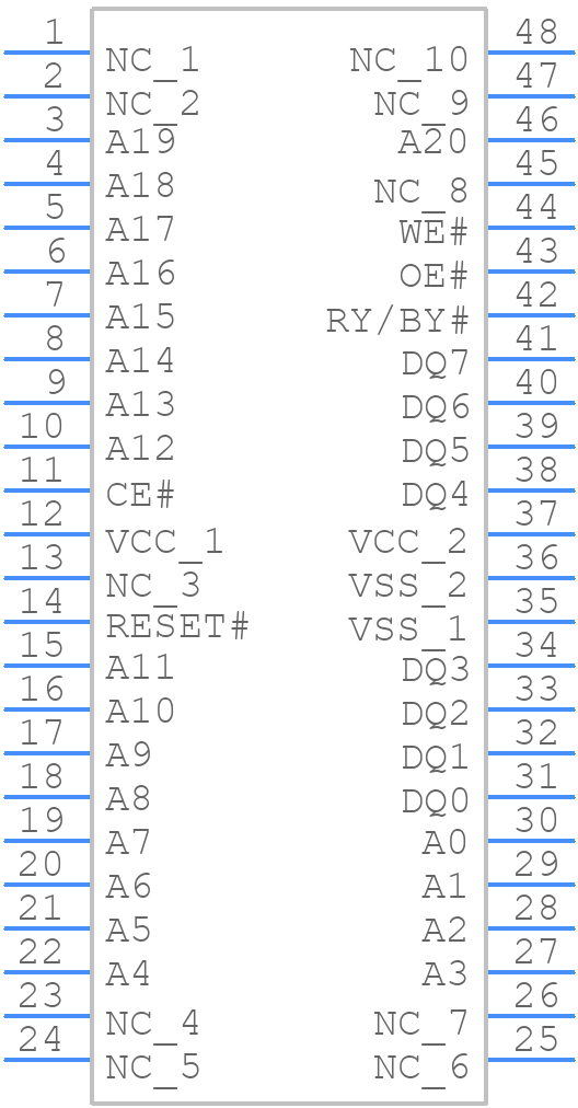 AM29F016D-70EC - Advanced Micro Devices - PCB symbol