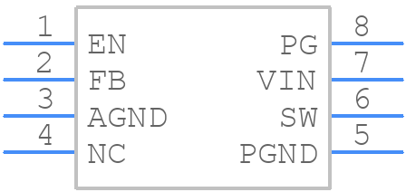 TPS62823DLCR - Texas Instruments - PCB symbol