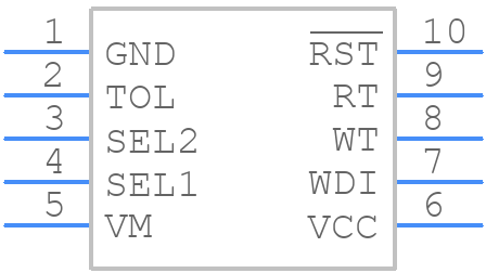 LTC2917HMS-A1#PBF - Analog Devices - PCB symbol
