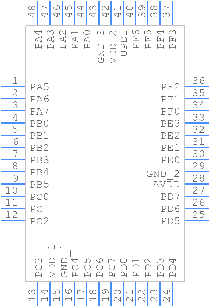 ATMEGA3209-AFR - Microchip - PCB symbol