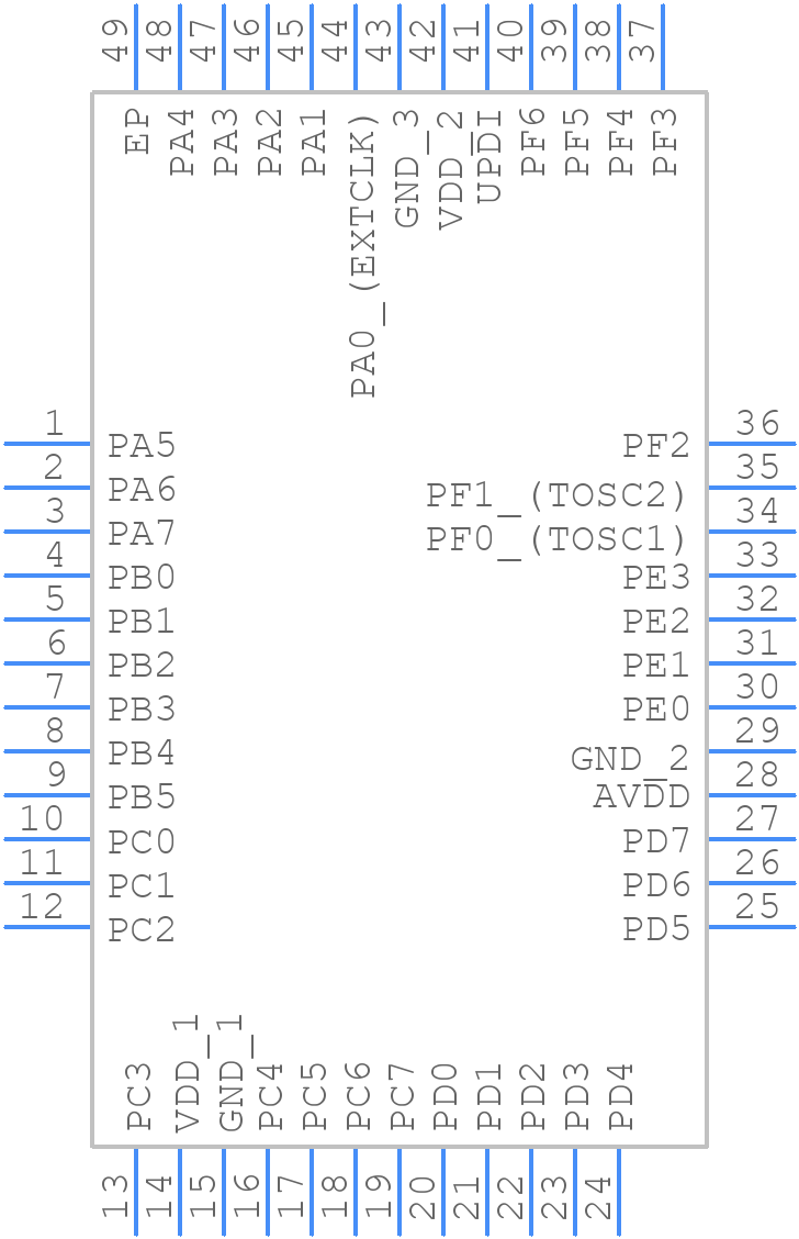 ATMEGA3209-MFR - Microchip - PCB symbol