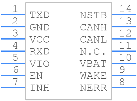 TLE9252VSKXUMA1 - Infineon - PCB symbol