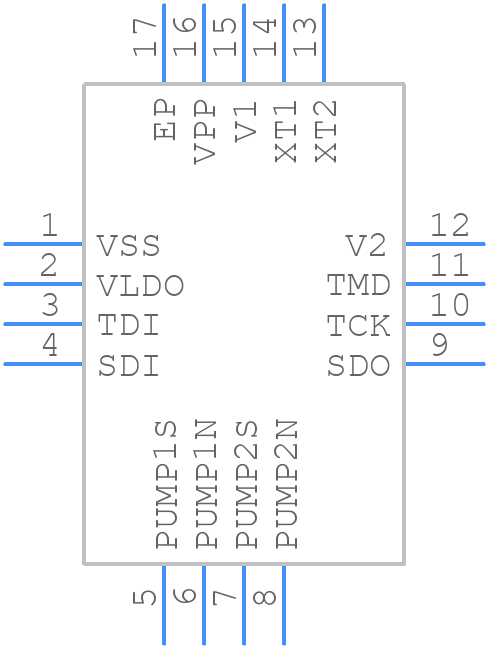 BQ76PL102RGT - Texas Instruments - PCB symbol