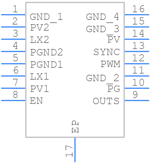 MAX16962RAUEA/V T - Analog Devices - PCB symbol