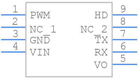 MH-Z19B - WINSEN - PCB symbol