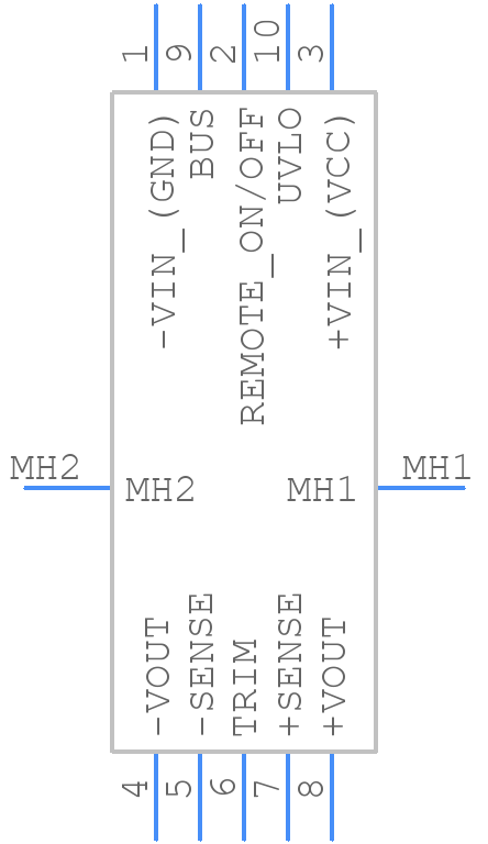 TEP 40-3615UIR - Traco Power - PCB symbol