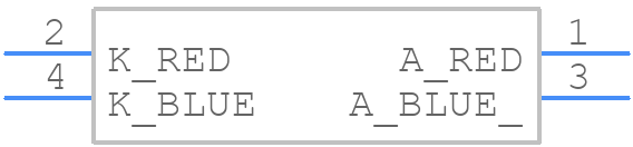 APBD3224LSURKQBDC - Kingbright - PCB symbol