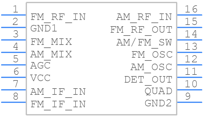 TA2003P - Toshiba - PCB symbol