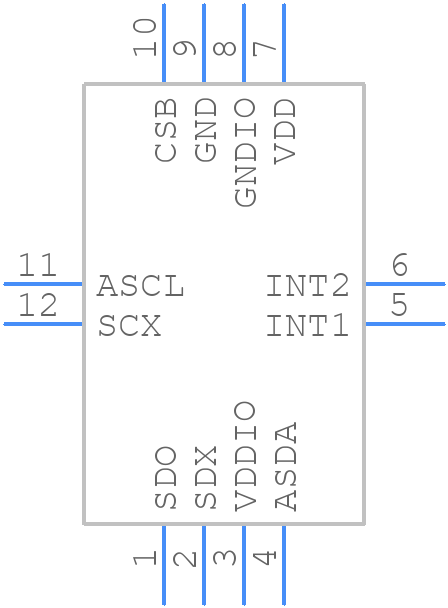 BMA490L - BOSCH - PCB symbol