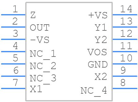 AD532SD/883B - Analog Devices - PCB symbol