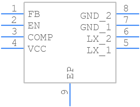 FP7102 - Feeling Technology - PCB symbol