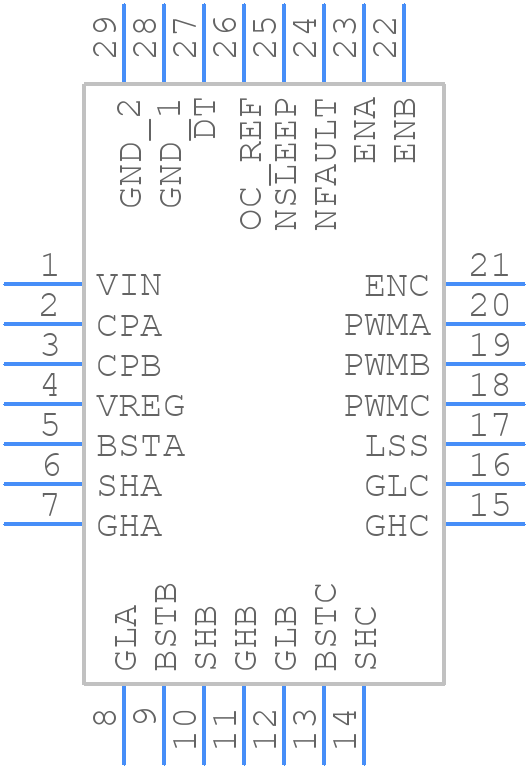 MP6529 - Monolithic Power Systems (MPS) - PCB symbol