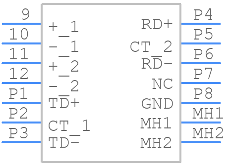JHDU1S405-GYP - 1 - GLGNET - PCB symbol