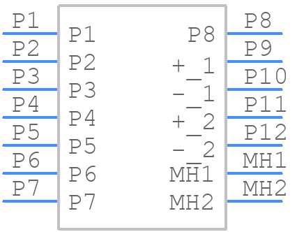 LU1T516-43 LF - BOTHAND - PCB symbol