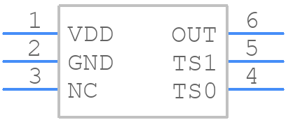 MAX6576ZUT+T - Analog Devices - PCB symbol