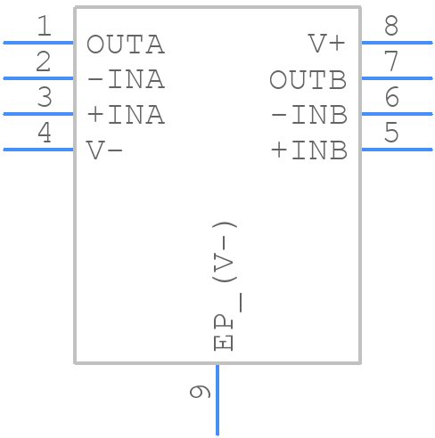 LTC6262IDC#TRPBF - Analog Devices - PCB symbol