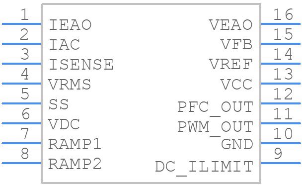 ML4824CP1 - onsemi - PCB symbol