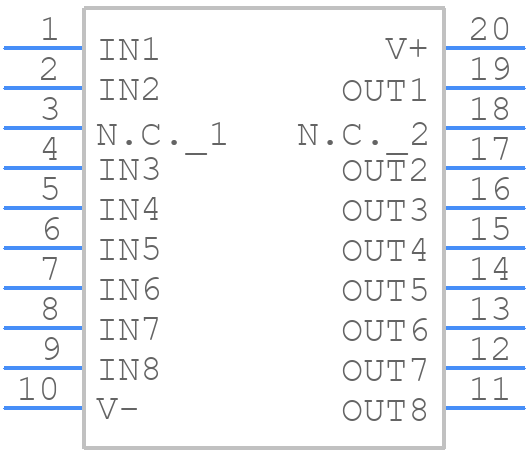 MAX4507EAP+T - Analog Devices - PCB symbol