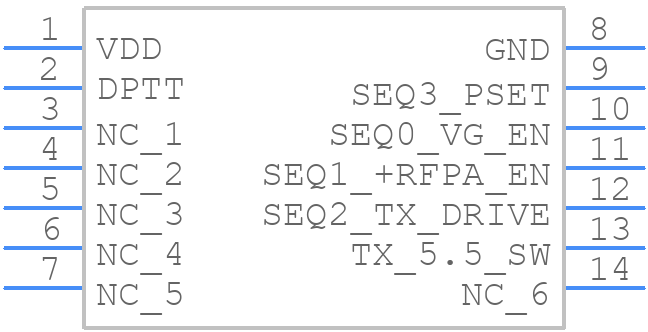 SLG4AX44311 - Renesas Electronics - PCB symbol