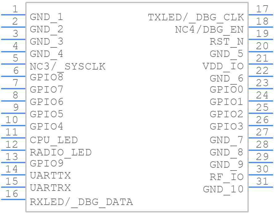 SFM11R3000 - SEONG JI - PCB symbol