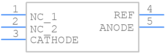 TLV431AIDBVRE4 - Texas Instruments - PCB symbol