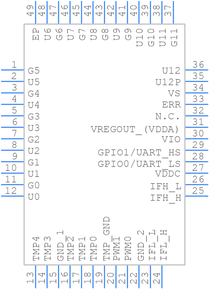 TLE9012AQU - Infineon - PCB symbol