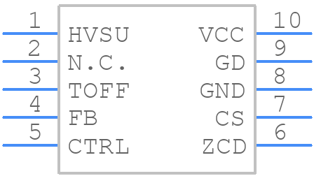 HVLED001TR - STMicroelectronics - PCB symbol