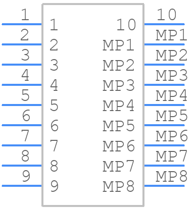 AXG110144 - Panasonic - PCB symbol