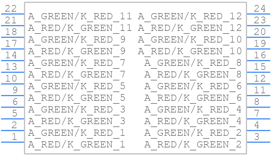 553-0711-306F - Dialight - PCB symbol