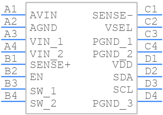 TPS62366AYZHT - Texas Instruments - PCB symbol