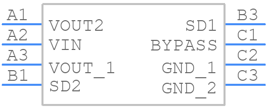 LP2967ITP-2830/NO - Texas Instruments - PCB symbol