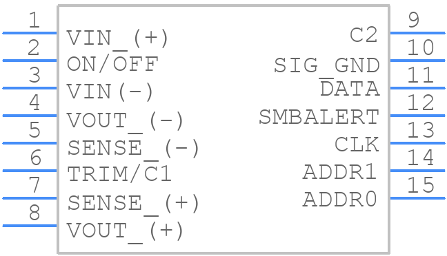 QSDW050A0B641-PHZ - OmniOn Power - PCB symbol