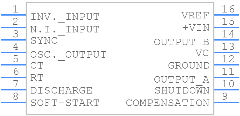 SG3525AN - Microchip - PCB symbol