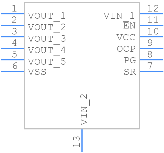 NCP45770IMN24TWG - onsemi - PCB symbol
