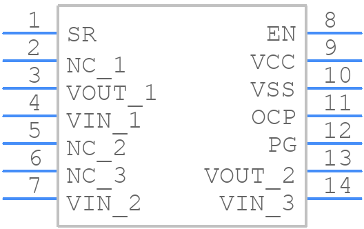 NCP45760IMN24RTWG - onsemi - PCB symbol