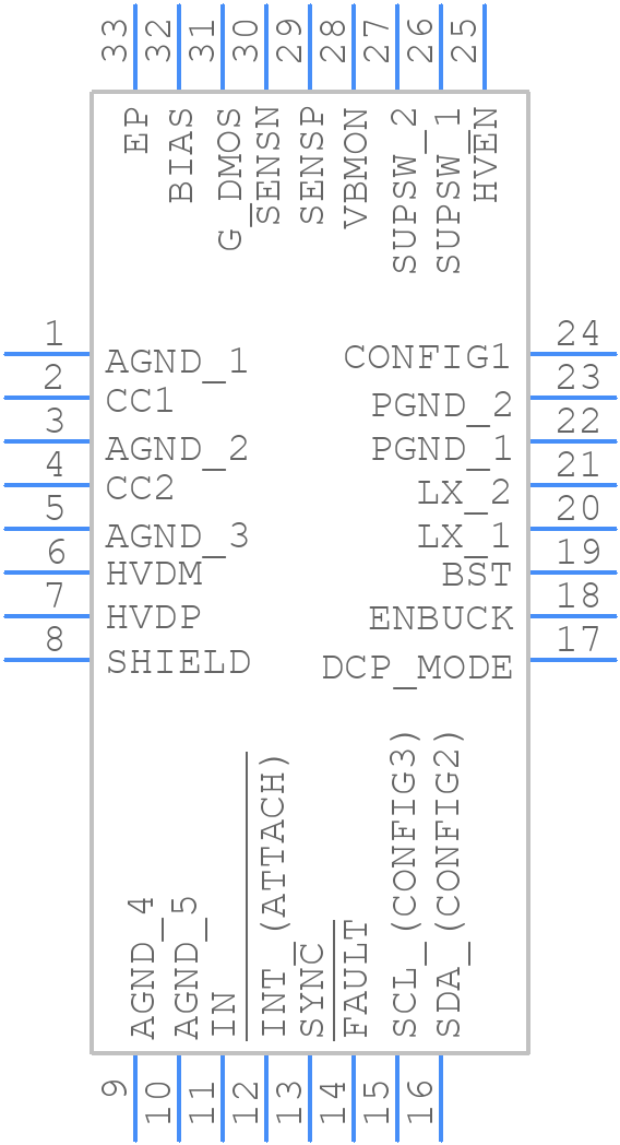 MAX20459ATJA/V+T - Analog Devices - PCB symbol
