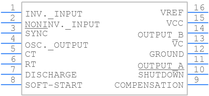 SG3525ADWG - onsemi - PCB symbol