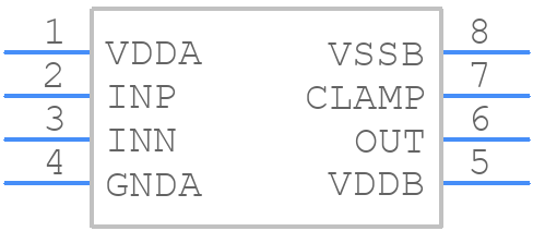 MAX22701DASA+ - Analog Devices - PCB symbol