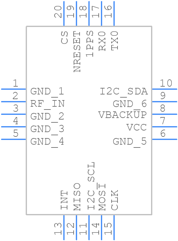 XM1110_1103886 - SIERRA WIRELESS - PCB symbol