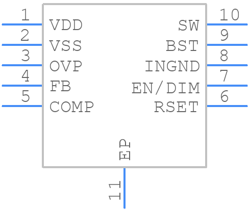 MPQ2483ADQ-AEC1-LF-P - Monolithic Power Systems (MPS) - PCB symbol
