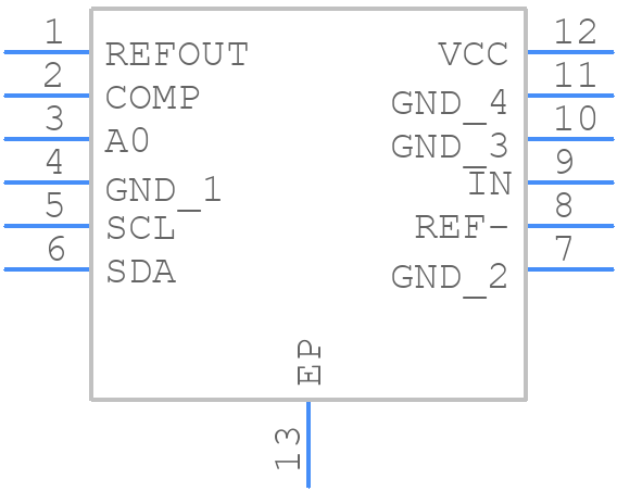 LTC2461IDD#PBF - Analog Devices - PCB symbol