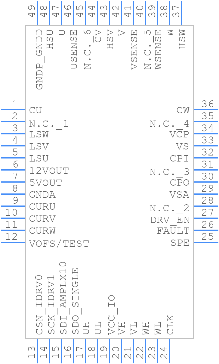 TMC6200-TA-T - Analog Devices - PCB symbol
