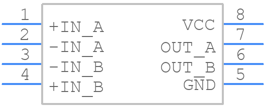 LT1720IMS8#PBF - Analog Devices - PCB symbol