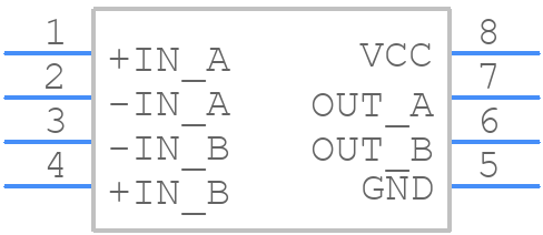 LT1720CMS8#TRPBF - Analog Devices - PCB symbol