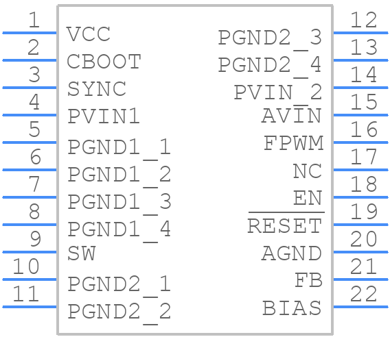 LM536253QRNLRQ1 - Texas Instruments - PCB symbol