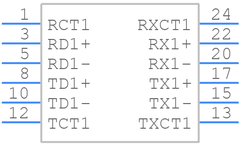 HX1224CNLT - Yageo Group - PCB symbol