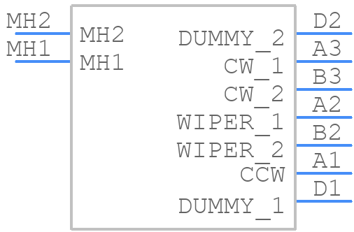 RK14K12B0A0E - ALPS Electric - PCB symbol